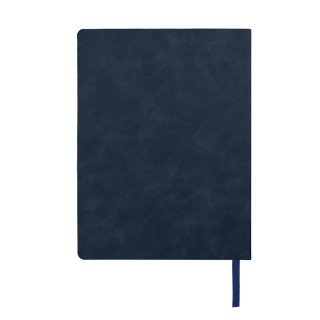 Ежедневник недатированный Solas, формат А5, с магнитом темно-синий, кремовый блок  в линейку