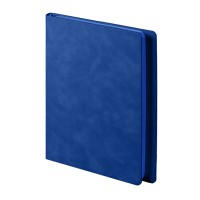 Ежедневник недатированный Solas, формат А5, с магнитом синий ройал, кремовый блок  в линейку