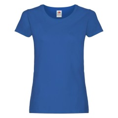 Футболка женская "Original T", ярко-синий_XS, 100% х/б, 145 г/м2