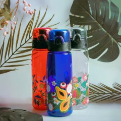 Бутылка для воды FLASK, 800 мл, 25,2х7,7см, прозрачный, пластик