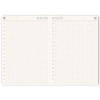 Ежедневник недатированный Softie, А5, оранжевый, блок в клетку, оранжевый обрез