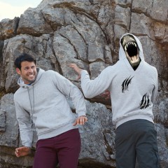 Толстовка Unique Hoodie, серо-лиловый_XL, 80% хлопок, 20% полиэстер, 280 г/м2