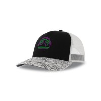 Образец бейсболка с кастомизацией LAB2468, тёмно-синий, белый, лоб 100% хлопок, сетка 100% полиэстер