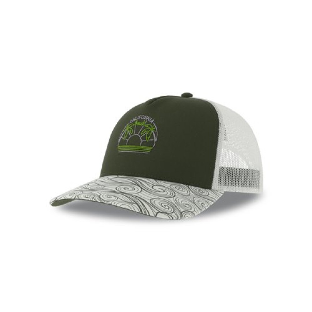 Образец бейсболка с кастомизацией LAB2468, тёмно-синий, белый, лоб 100% хлопок, сетка 100% полиэстер