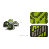 Образец бейсболка с кастомизацией LAB2490, хаки, серый,  100% полиэстер