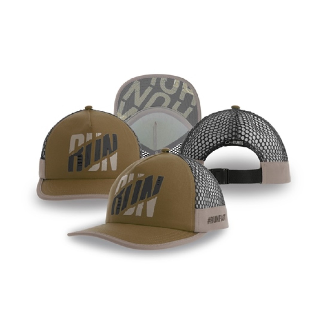 Образец бейсболка с кастомизацией LAB2490, хаки, серый,  100% полиэстер