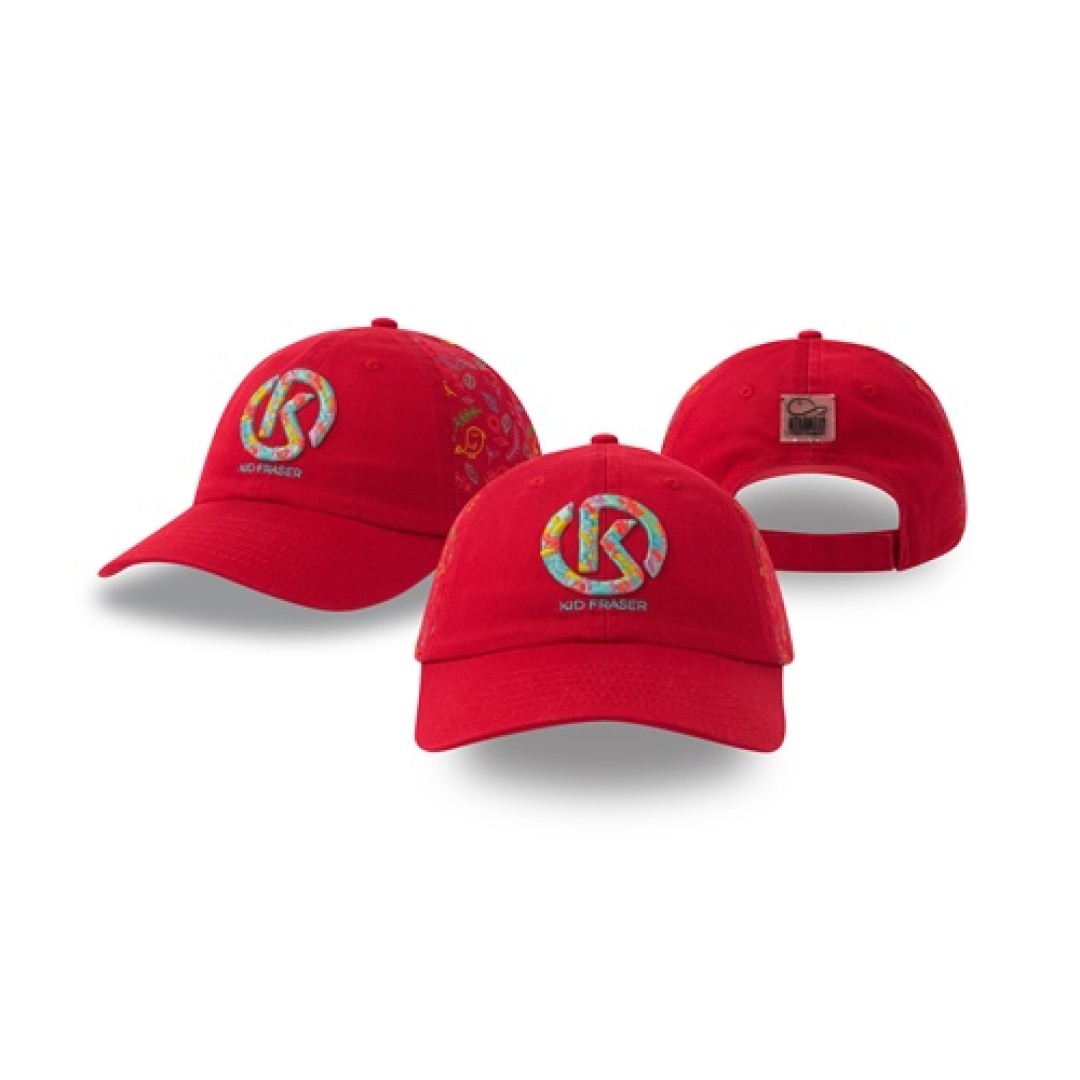 Образец бейсболка детская с кастомизацией LAB2498, белый. 100% хлопок