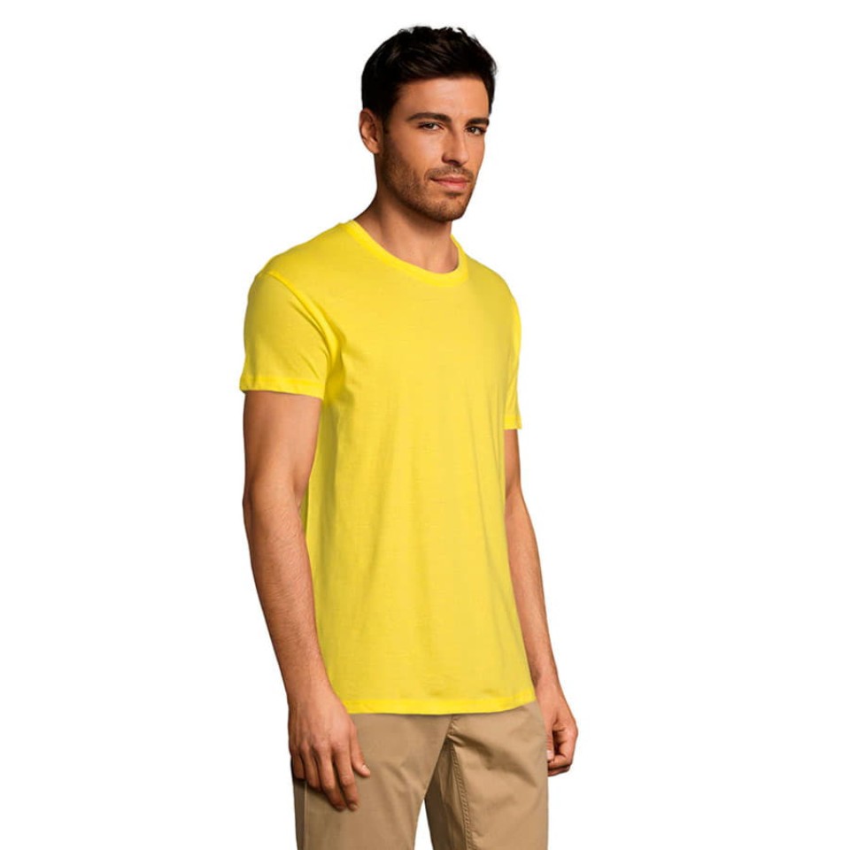 Футболка мужская REGENT, лимонный, 2XL, 100% хлопок, 150 г/м2