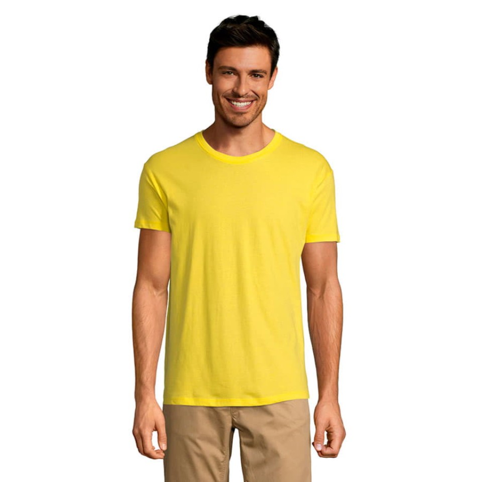 Футболка мужская REGENT, лимонный, 2XL, 100% хлопок, 150 г/м2