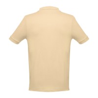 Рубашка-поло мужская ADAM, кремовый, L, 100% хлопок, плотность 195 г/м2