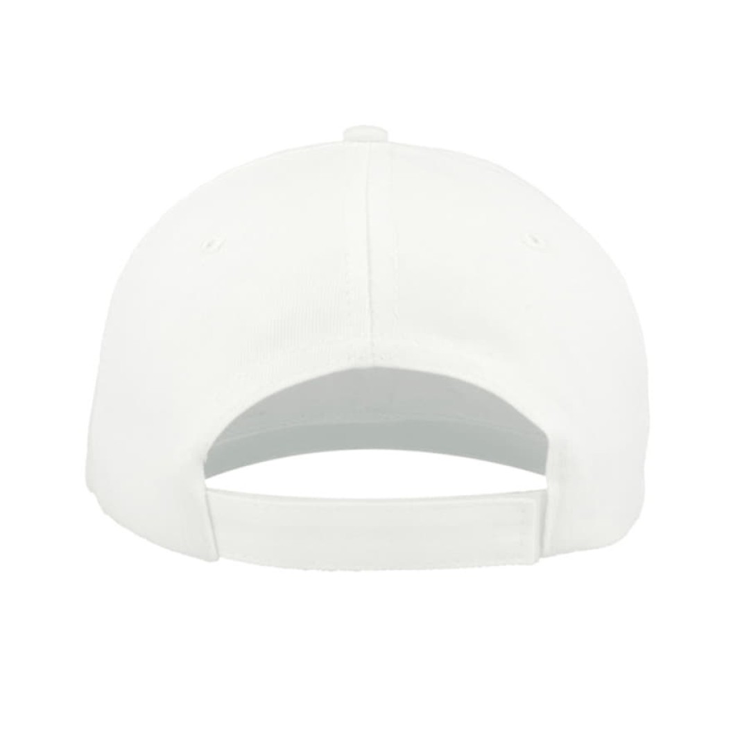 Бейсболка "START SIX", 6 клиньев,  застежка на липучке, белый, 100% хлопок, плотность 160 г/м2