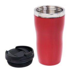 Термокружка  PROMO,  450 мл, красный, металл