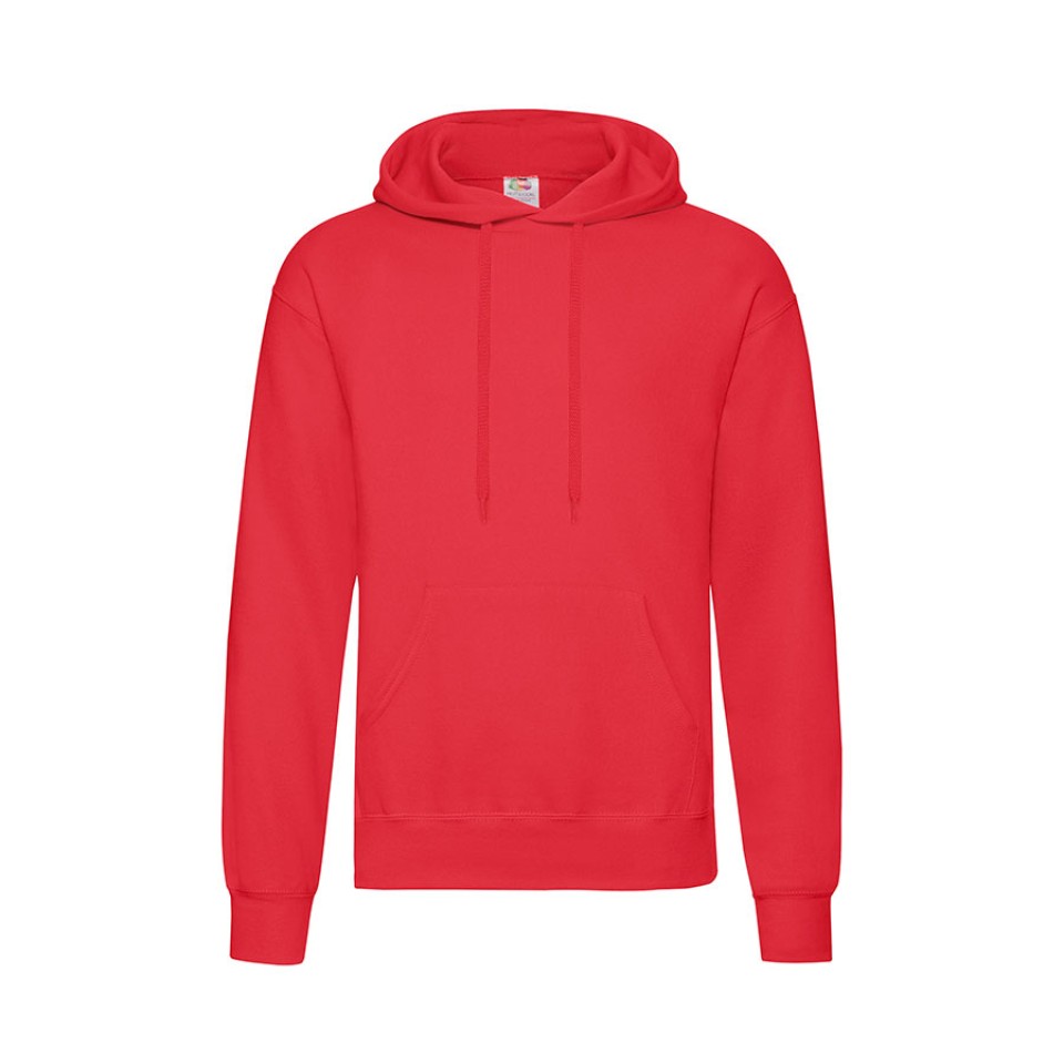 Толстовка мужская "Hooded Sweat", красный_L, 80% х/б, 20% п/э, 280 г/м2