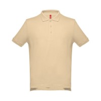 Рубашка-поло мужская ADAM, песочный, 3XL, 100% хлопок, плотность 195 г/м2
