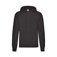 Толстовка мужская с начесом "Сlassic Hooded Sweat", черный_L, 80% х/б, 20% п/э, 280 г/м2