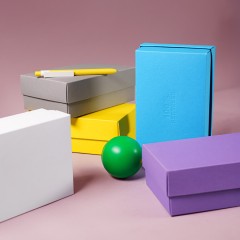 Коробка картонная, "COLOR" 11,5*6*17 см, желтый