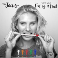 JOCKER, ручка шариковая, оранжевый/белый, пластик