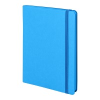 Ежедневник недатированный Shady, А5,  лазурный, кремовый блок в линейку, синий обрез