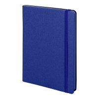 Ежедневник недатированный Shady, А5,  синий, кремовый блок в линейку, темно-синий обрез