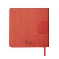 Ежедневник недатированный Scotty, А5-,  красный, кремовый блок, без обреза