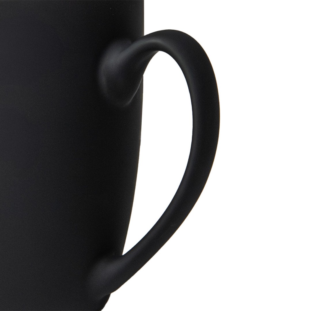 Кружка "Sweet" зеркало серебро с прорезиненным покрытием, 350 мл, фарфор