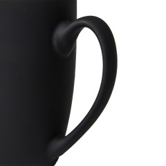 Кружка "Sweet" зеркало серебро с прорезиненным покрытием, 350 мл, фарфор