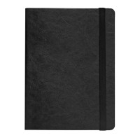 Ежедневник недатированный Boomer, А5,  черный, кремовый блок в линейку, без обреза