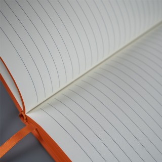 Ежедневник недатированный Solas, формат А5, с магнитом, оранжевый, кремовый блок в линейку