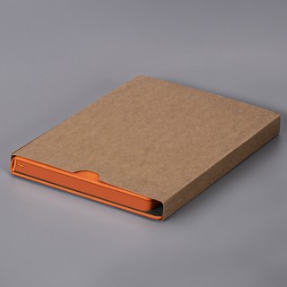 Ежедневник недатированный Solas, формат А5, с магнитом, оранжевый, кремовый блок в линейку