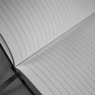 Ежедневник недатированный Solas, формат А5, с магнитом темно-серый, кремовый блок в линейку