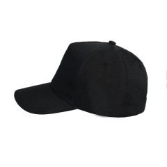 Бейсболка "Hit", 5 клиньев,  застежка на липучке, черный, 100% п/э, плотность 135 г/м2