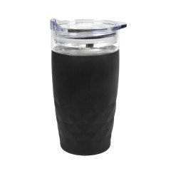 Термокружка вакуумная "Cristal", черный, 350 мл, металл, стекло