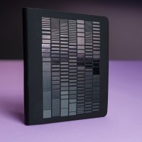 Бизнес-блокнот "Cubi", 150*180 мм, черный, кремовый форзац, мягкая обложка, в линейку