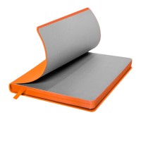 Ежедневник недатированный Pulpy, А5,  оранжевый, кремовый блок в линейку, оранжевый срез