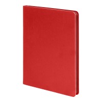 Ежедневник недатированный Pulpy, А5,  красный, кремовый блок в линейку, красный срез