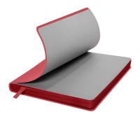 Ежедневник недатированный Pulpy, А5,  красный, кремовый блок в линейку, красный срез