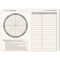 Ежедневник недатированный Tony, А5, лазурный, кремовый блок в клетку