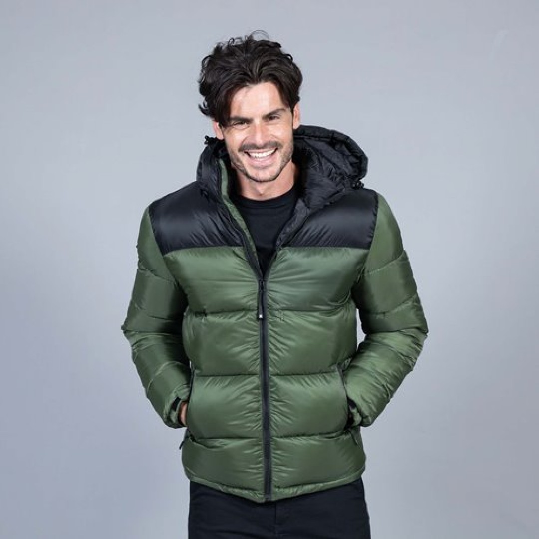 Куртка мужская "SIBERIA", камуфляж серый, чёрный, S, 100% нейлон 40г/м2, наполнитель: 100% полиэстер