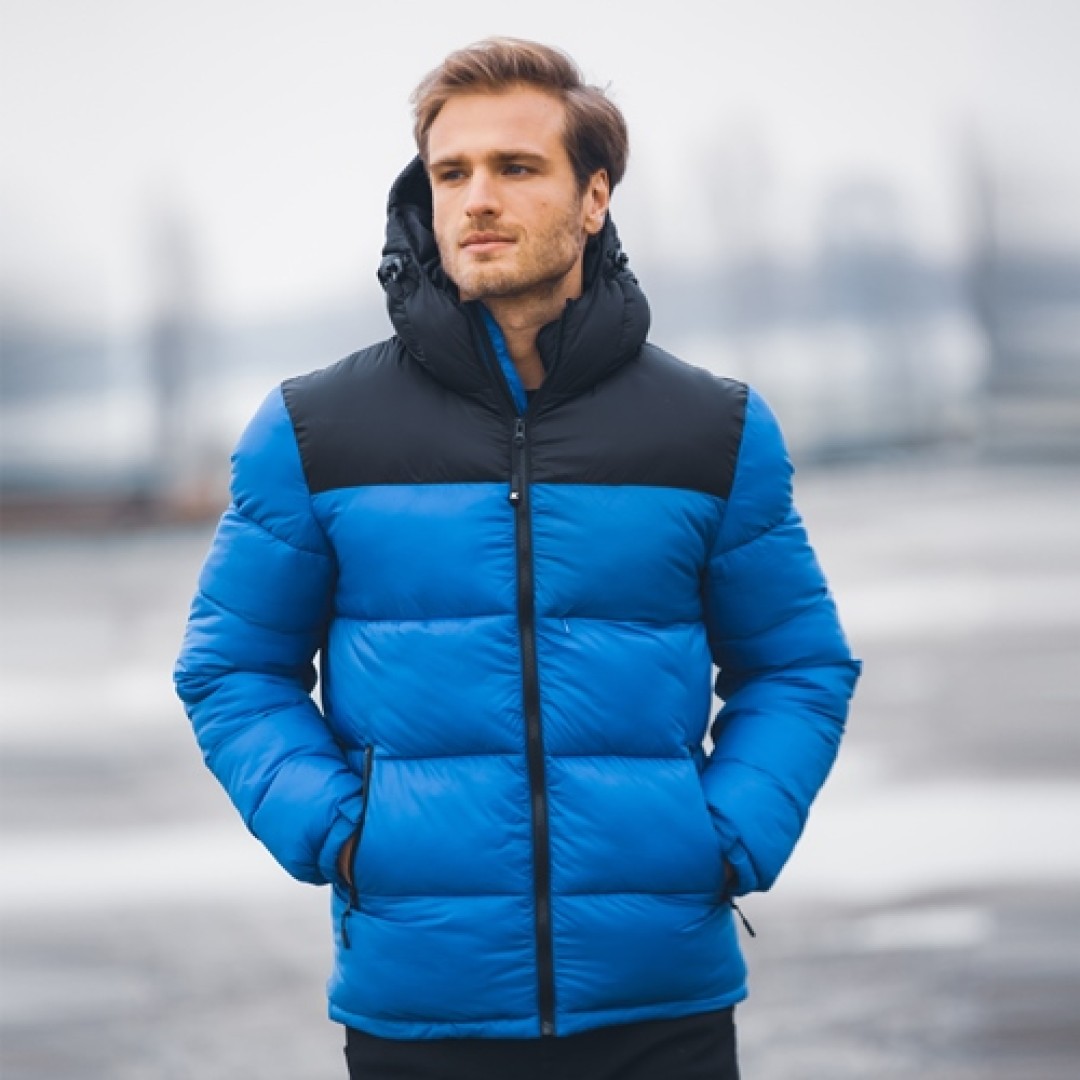 Куртка мужская "SIBERIA", камуфляж серый, чёрный, S, 100% нейлон 40г/м2, наполнитель: 100% полиэстер