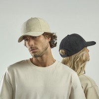 Бейсболка "CORDY-S", заст. на лип. 6 клин,  коричневый, 100% перераб. полиэстер, плотность 230 г/м2