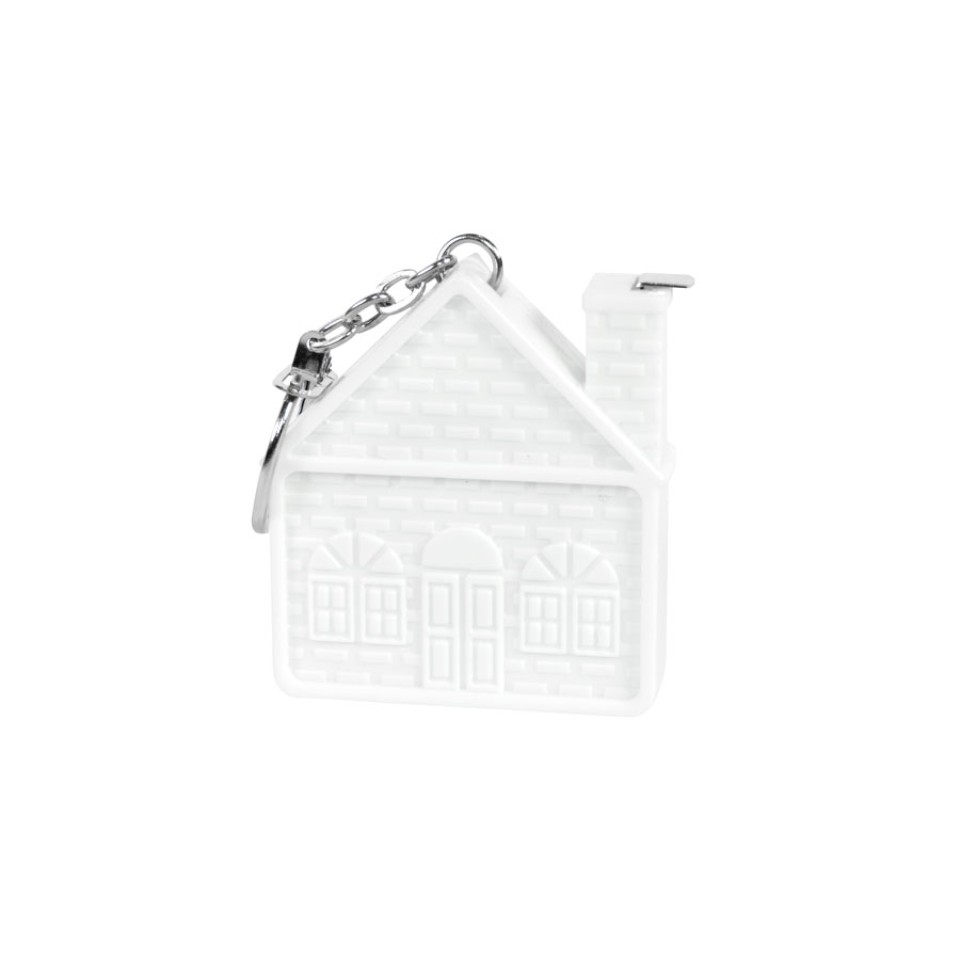Брелок-рулетка  "Домик" (1 м), 5,1х1,4х4,7 см, пластик