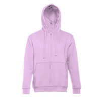 Толстовка мужская с капюшоном на молнии AMSTERDAM, сиренев., S, 50% хлопок, 50% полиэстер, 320 г/м2