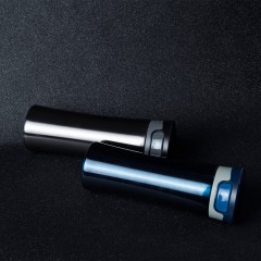 Термокружка дорожная  вакуумная DISCOVER, 450 мл, серый,  пластик, металл