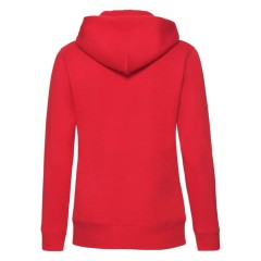 Толстовка "Lady-Fit Hooded Sweat Jacket", красный_XL, 75% х/б, 25% п/э, 280 г/м2