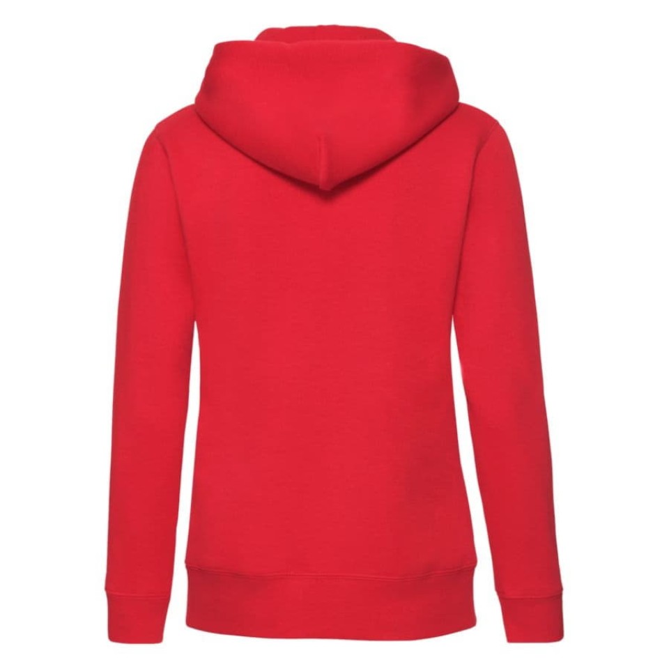 Толстовка "Lady-Fit Hooded Sweat Jacket", красный_XS, 75% х/б, 25% п/э, 280 г/м2