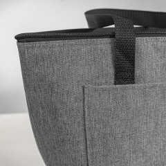 Термосумка "FRESH", серый меланж, 39 x 25 x 16 см, полиэстер 300D