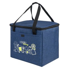 Термосумка "KEEP", 27 x 24. x 20 см, полиэстер 300D, PEVA, синий меланж