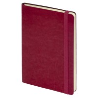 Ежедневник недатированный Boomer, А5,  бордовый, кремовый блок в линейку, без обреза