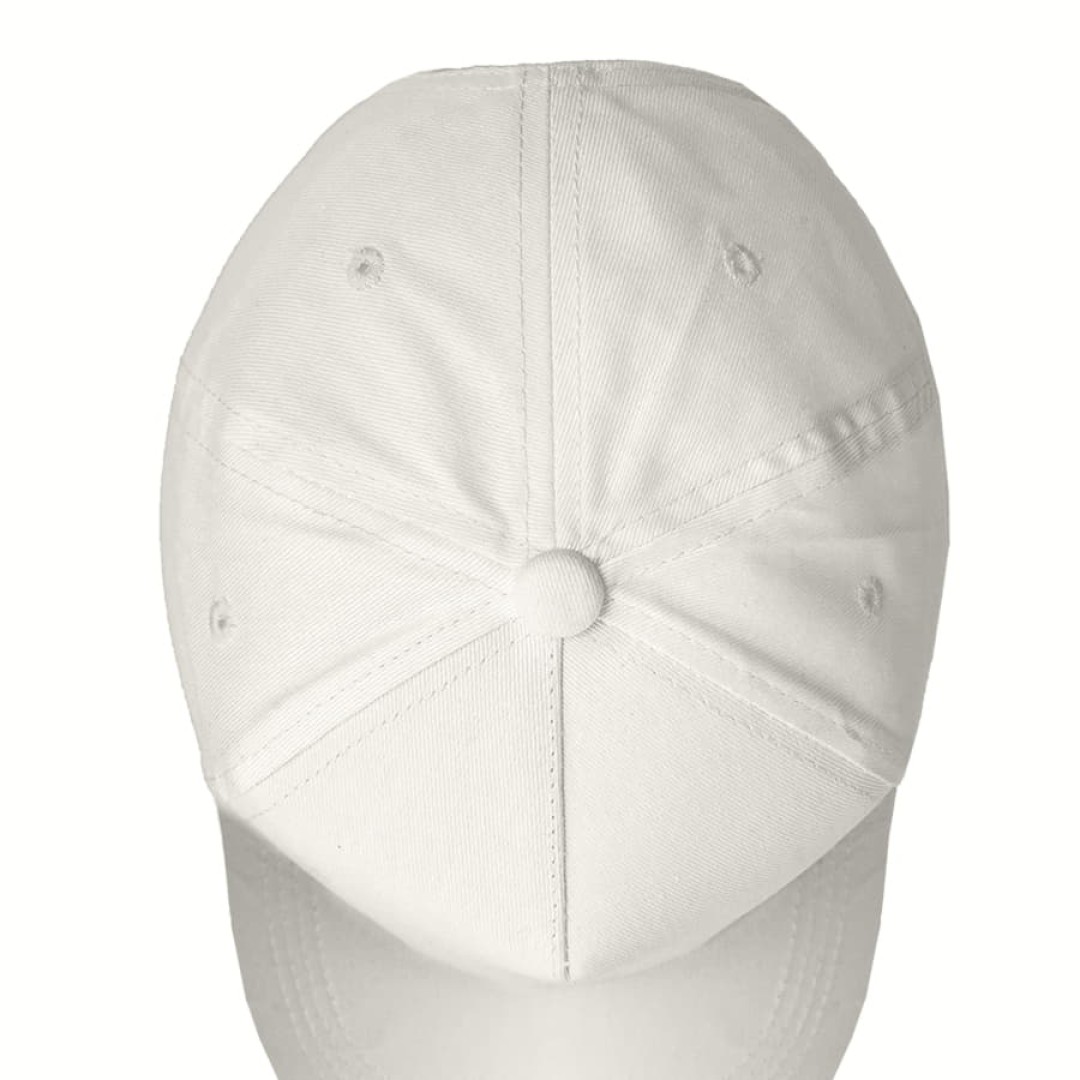 Бейсболка "Breeze", 5 клиньев,  застежка на липучке, белый, 100% хлопок, плотность 150 г/м2