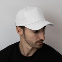 Бейсболка "Valley", 5 клиньев, металлическая застежка, белый, 100% хлопок, плотность 175 г/м2